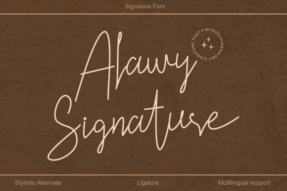 Alawy Signature: A Stylish Font for Business