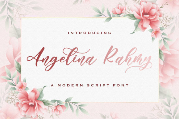 Angelina Rahmy: A Classy Script Font