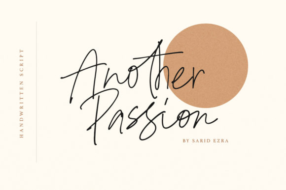 Another Passion Font for Web Design