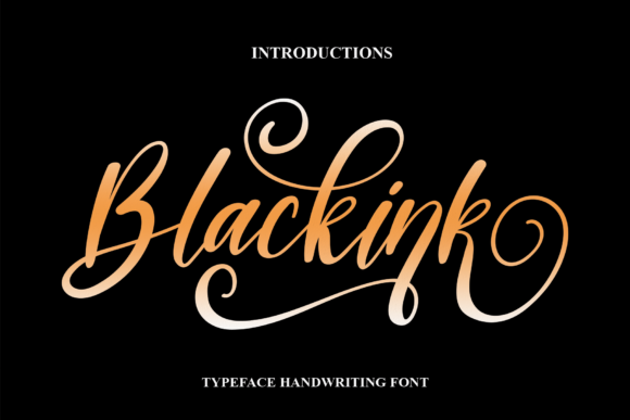 Blackink: A Stylish Handwritten Font for Creative Projects