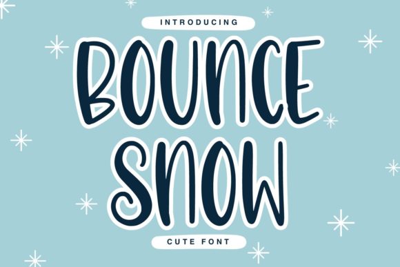 Bounce Snow: A Font for Business Style
