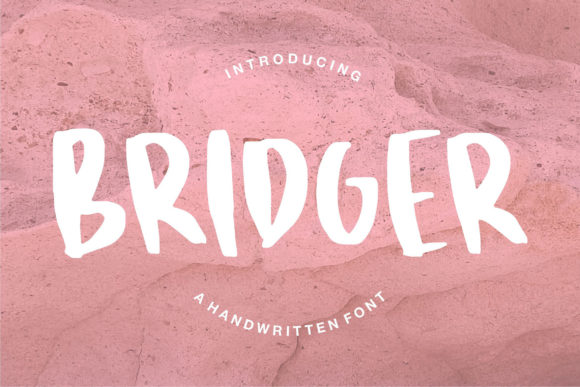 Bridger: A Bold Handwritten Font for Digital Marketing