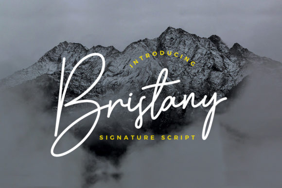 Bristany: A Relaxed Script Font for Creative Projects