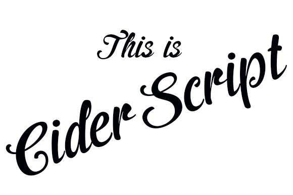 Cider: A Beautiful Script Font