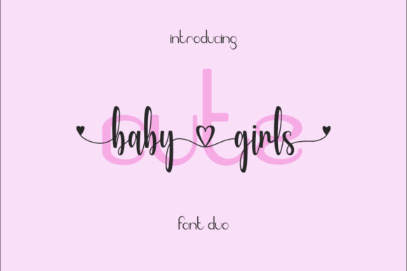 Cute Baby Girls Font for Business