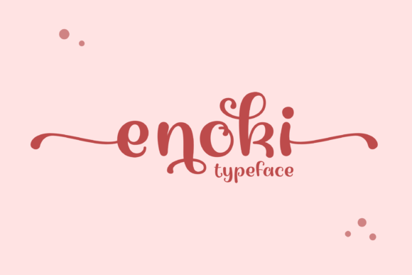 Enoki: A Handwritten Font for Elegant Design