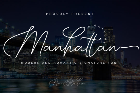 Manhattan Signature: A Font That Elevates Your Brand