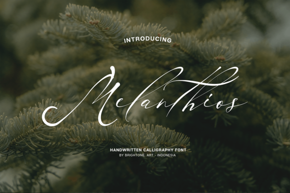 Melanthios: A Handwritten Font for Elegant Design
