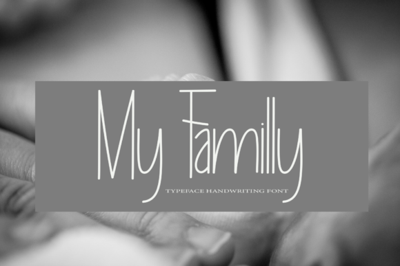 My Familly Font for Editorial Design