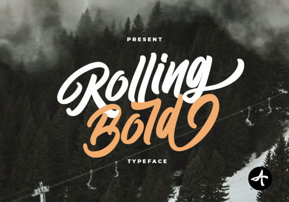 Rolling Bold: A Stylish Script Font for Crafters