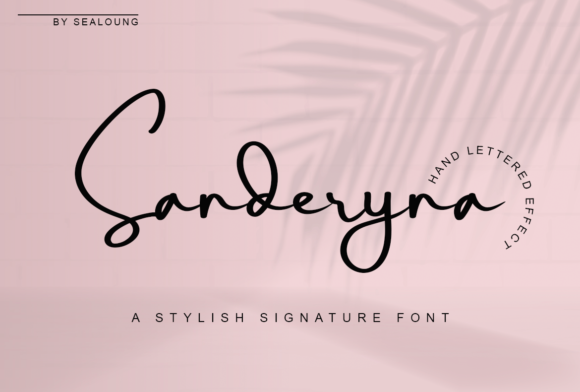 Sanderyna: A Handwritten Font for Web Design