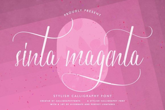 Sinta Magenta Font for Web Design