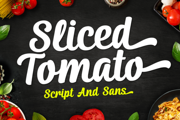 Sliced Tomato Font for Business
